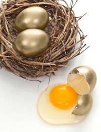 Inflation Savers Nest Eggs Percent